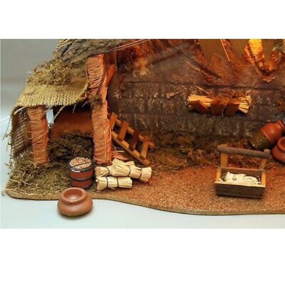 Special Times 16 Piece Wood Creche & Accessory Set Nativity Scene - NO FIGURES - Picture 4 of 5